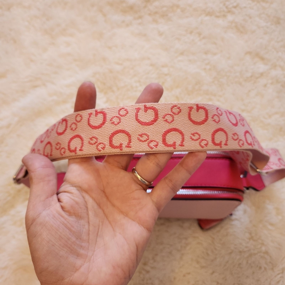 GUESS Charlestown Mini Crossbody Bag SF901970 Powder Pink NWT - Picture 9 of 11